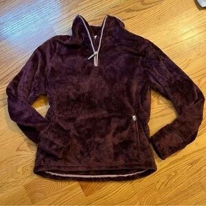 Women’s The North Face Dark Purple High Pile Fleece Pullover Size Large